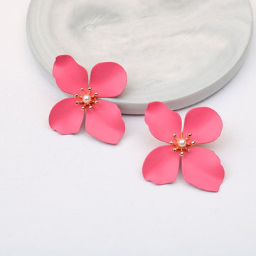 Boho Cute Flower Earrings for Women Korean Jewelry Kids Girls Gifts Fashion Stud Earring Boucles D'oreilles Aretes De Mujer 2021 daiiibabyyy